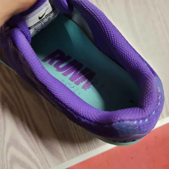 Nike Max Air waffle skin purple and teal Nikes women's size 8 - Picture 7 of 8